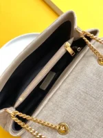 Saint Laurent Beige Suede Y Quilted Monogram - Image 7