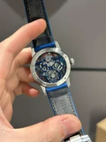 Audemars Piguet Tourbillon Openworked 26600 Rep 1 1 Blue Skeleton Movement 41mm - Image 2