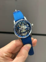 Audemars Piguet Tourbillon Openworked 26600 Rep 1 1 Blue Skeleton Movement 41mm