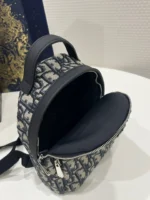 Balo Cao Cap Dior Mini Chat Vai Hoa Tiet Oblique 24x10x16cm 1