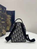 Balo Cao Cap Dior Mini Chat Vai Hoa Tiet Oblique 24x10x16cm 2