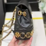 Chanel Charm Backpack Replica 11 Black Smooth Leather 18x18x8cm - Image 7