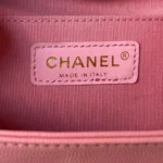 Chanel Backpack Duma Mini Replica 11 Pink Lock Gold 21.5×19.5x12cm - Image 6