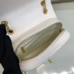 Chanel Mini Backpack Replica 11 Milk White With Gold Lock 18x20x11.5cm - Image 6