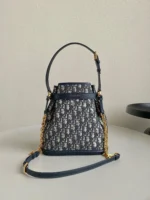 Dior Cest Canvas Backpack Super Embroidered Pattern Black 24x10x24.5cm - Image 2