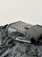Goyard Mini Backpack Black Super Quality Monogram Pattern Size 23x19cm - Image 2