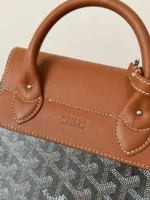 Goyard Mini Backpack Brown Super Quality Monogram Pattern Size 23x19cm - Image 2