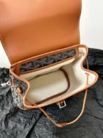 Goyard Mini Backpack Brown Super Quality Monogram Pattern Size 23x19cm - Image 4