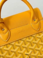 Goyard Mini Backpack Yellow Monogram Pattern 23x19cm - Image 4