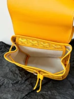 Goyard Mini Backpack Yellow Monogram Pattern 23x19cm - Image 2