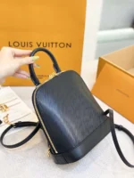 Louis Vuitton LV Alma Backpack Womans Black 15x20x10cm - Image 2