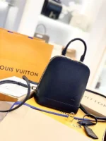 Louis Vuitton LV Alma Backpack Womans Black 15x20x10cm - Image 7