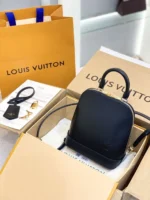 Louis Vuitton LV Alma Backpack Womans Black 15x20x10cm - Image 3
