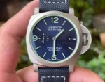 PANERAI LUMINOR MARINA BEST COPY WATCHES TITANIUM CASE FABRIC CANVAS VSF 44MM - Image 6