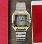Dong Ho Cartier Santos CRW2SA0030 Replica 11 Mat Xam Nha May BV 39 2 600x614 1