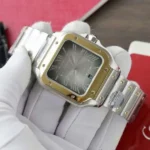 Dong Ho Cartier Santos CRW2SA0030 Replica 11 Mat Xam Nha May BV 39 6 600x600 1