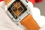 Dong Ho Cartier Santos Mat Nau Che Tac Dinh Kim Cuong Moissanite Nha May BV 39 8 600x400 1