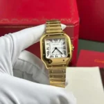 Dong Ho Cartier Santos Nu Mat Trang Replica 11 Cao Cap Nhat Nha May BV 35 5 600x600 1