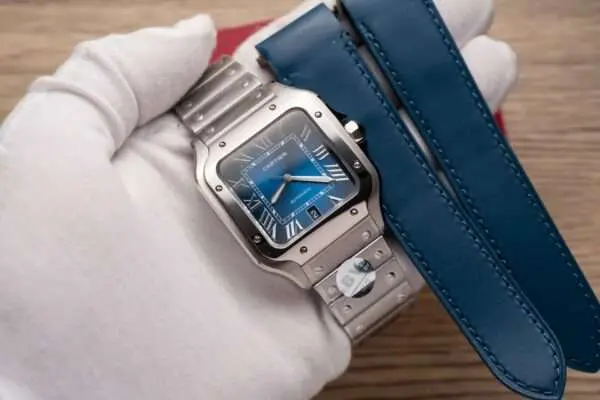 Cartier Santos De Cartier WSSA0013 Replica Wath Blue Dial BV Factory 39.8mm