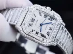 Dong Ho Che Tac Cartier Santos Dinh Full Kim Cuong Moissanite Hong Kong 35mm 3 600x450 1