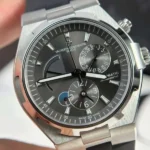 Dong Ho Nam Vacheron Constantin Replica 11 Overseas Dual Time 47450 Mau Xam Nha May 9F 42mm 6 600x600 1