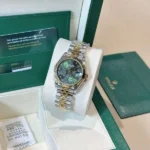Rolex DateJust Replica 1:1 Green Flower Dial 31mm