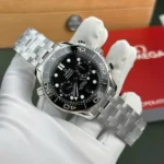 Dong Ho Omega Replica 11 Seamaster Diver 300M Chronograph Mat Den Nha May N1 44mm 7 600x600 1