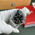 Dong Ho Omega Replica 11 Seamaster Diver 300M Chronograph Mat Den Nha May N1 44mm 8 600x600 1
