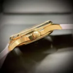 Patek Philippe Aquanaut 5072R Women Pink Rose Gold Plated Rep 11 Watch PPF 35.6mm - Image 3