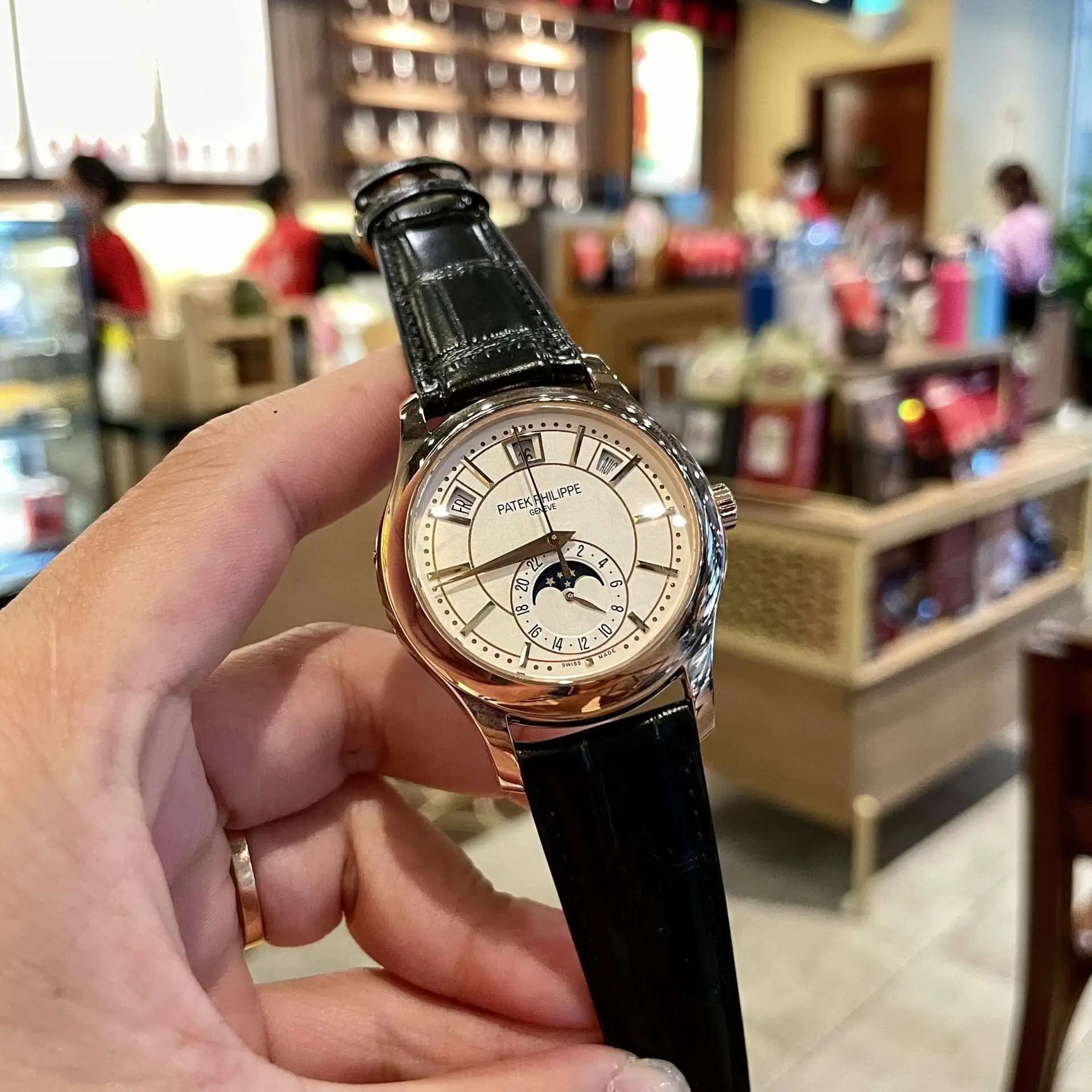 Patek Philippe Complications 5205R Replica 1:1 Watch Leather Strap 40mm