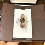 Patek Philippe Replica 11 Watch Nautilus 5712 Rose Gold Wrapped Chocolate Dial GRF 40mm - Image 7