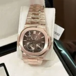 Patek Philippe Replica 11 Watch Nautilus 5712 Rose Gold Wrapped Chocolate Dial GRF 40mm - Image 4