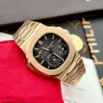 Patek Philippe Replica 1:1 Watch Nautilus 5712 Rose Gold Factory PPF V2 40mm - Image 2