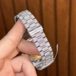 Patek Philippe Replica 1:1 Watch Nautilus 5719 Full Diamond Moissanite Hong Kong 40mm - Image 8