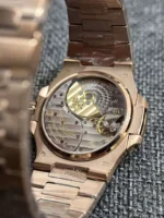 Patek Philippe Nautilus 5712R Replica Watch Rose Gold Chocolate Dial - Image 5