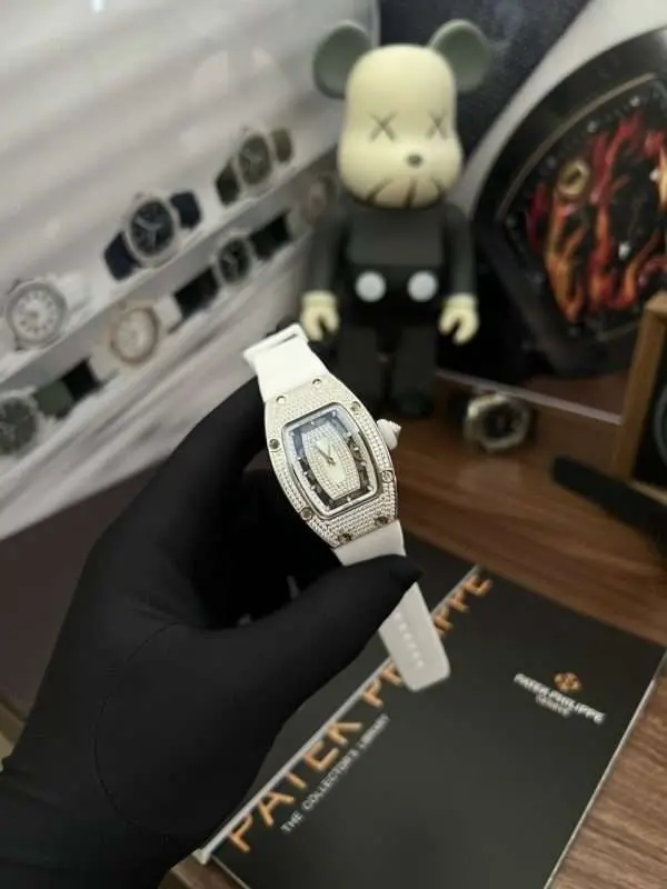 Richard Mille RM007 Mother Of Pearl Dial Rubber Strap 36mm Replica