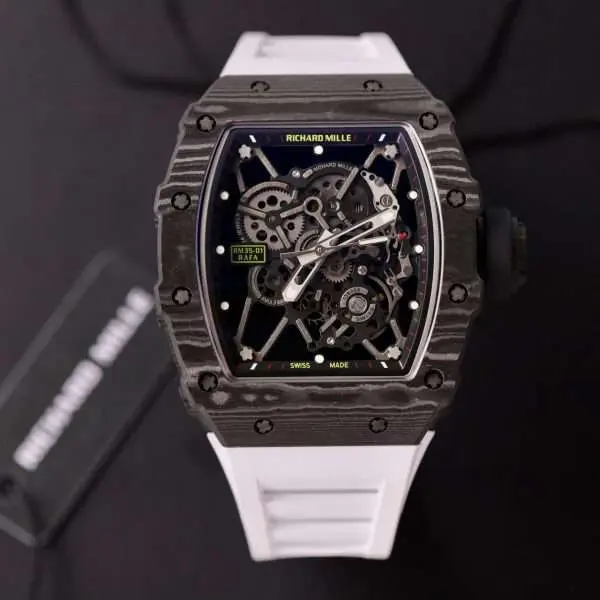 Richard Mille Replica Watch RM35-01 Carbon Rubber Strap BBR Factory 44mm