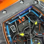 Richard Mille RM65-01 Orange Rubber Strap 44,5×49,9mm - Image 7