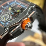 Richard Mille RM65-01 Carbon Watches Black Rubber Strap 44,5×49,9mm - Image 5