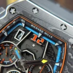 Richard Mille RM65-01 Carbon Watches Black Rubber Strap 44,5×49,9mm - Image 4
