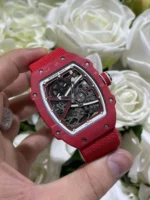 Dong Ho Richard Mille RM67 02 Che Tac Vo Carbon Mau Do Sieu Nhe Trong Luong 37 Grams 38.7×47 4 1