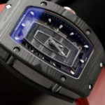 Richard Mille Replica 1:1 Watch RM07 Carbon Black Red Rubber Strap 36mm - Image 3