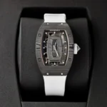 Richard Mille Replica 1:1 Watch RM07 Carbon White Rubber Strap Best Quality 36mm