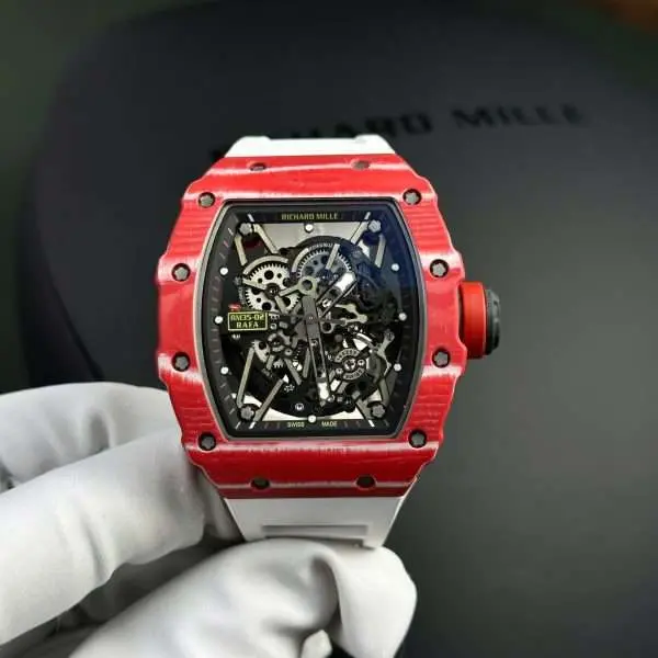 Richard Mille Replica Watch RM35-02 Rafael Nadal Red Quartz TPT 44mm