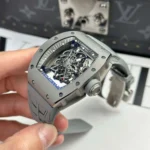 Richard Mille RM055 Bubba Watson Grey Ceramic Rubber Strap - Image 4