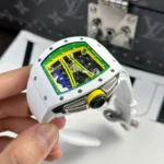 Richard Mille Best Copies Watch RM61-01 Manual Winding Yohan Blake Ceramic White - Image 2