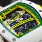 Richard Mille Best Copies Watch RM61-01 Manual Winding Yohan Blake Ceramic White - Image 4