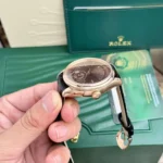 Rolex Cellini 50525 Chocolate Dial Black Leather Strap 1:1 39mm - Image 2