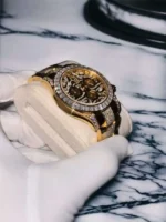 Dong Ho Rolex Che Tac Boc Vang 18K Dinh Kim Cuong Moissanite Replica 11 40mm 2 600x800 1