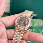 Rolex Women's DateJust Chocolate Dial Oyster Strap Rep 11 31mm - Image 4
